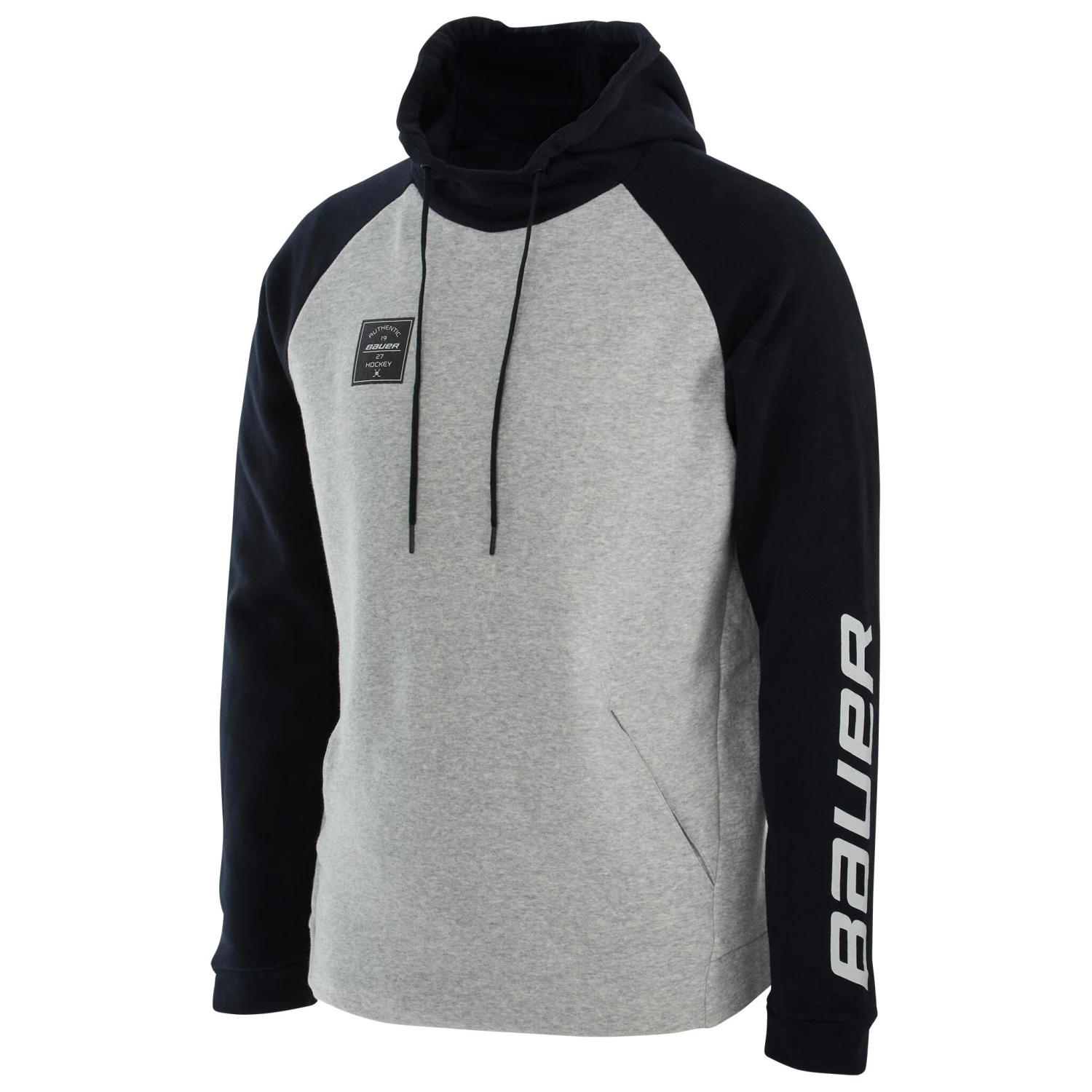 Bauer Square Hoodie - Black/Heather Grey 3 Bauer Square Hoodie - Black/Heather Grey